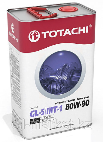 Трансмиссионное масло TOTACHI NIRO Super Gear GL-5/MT-1 80W-90 4L, фото 2