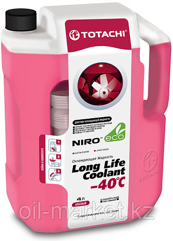 TOTACHI NIRO Антифриз LONG LIFE COOLANT Red 4л. (Красный), фото 2