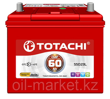 Аккумулятор TOTACHI 60 А/ч CMF - 55D23L, фото 1