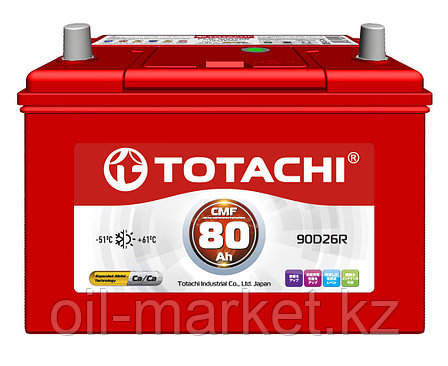 Аккумулятор TOTACHI 80 А/ч CMF - 90D26R, фото 1