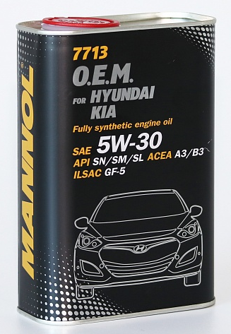 Моторное масло MANNOL O.E.M. for Hyundai Kia 5w30 1 литр