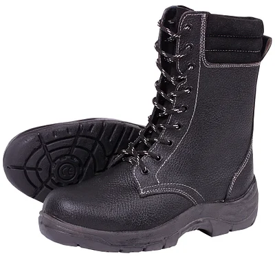 Ботинки с высоким берцем из плотной кожи