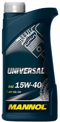 Моторное масло MANNOL Universal 15w40 1 литр