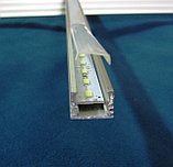 Профиль алюминиевый П-типа с матовым рассеивателем 17,7 х 12,2 мм, фото 5