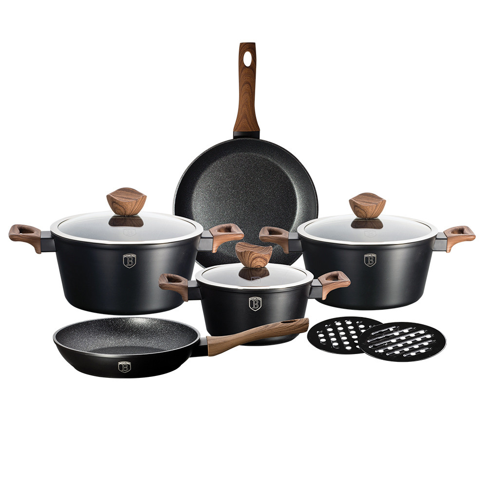 Набор посуды Berlinger Haus Ebony Maple Line BH-1534 (10 пр.)