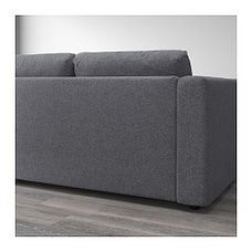 Диван 2-местный ВИМЛЕ Гуннаред классический серый ИКЕА, IKEA , фото 2