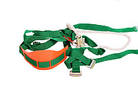 Предохранительный пояс парашютного типа зеленый, с оранжевым обеспечением
