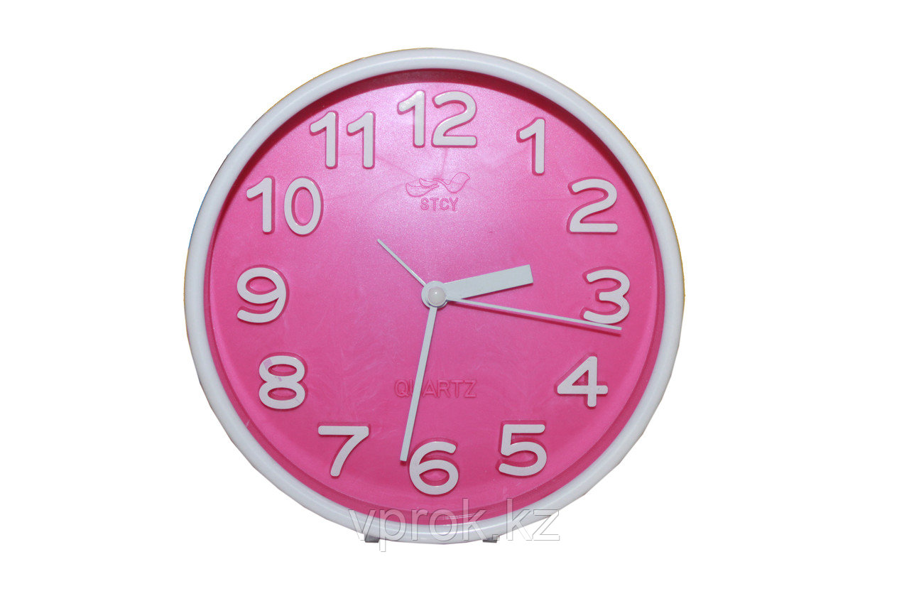 Настольные часы "STCY", розовые
