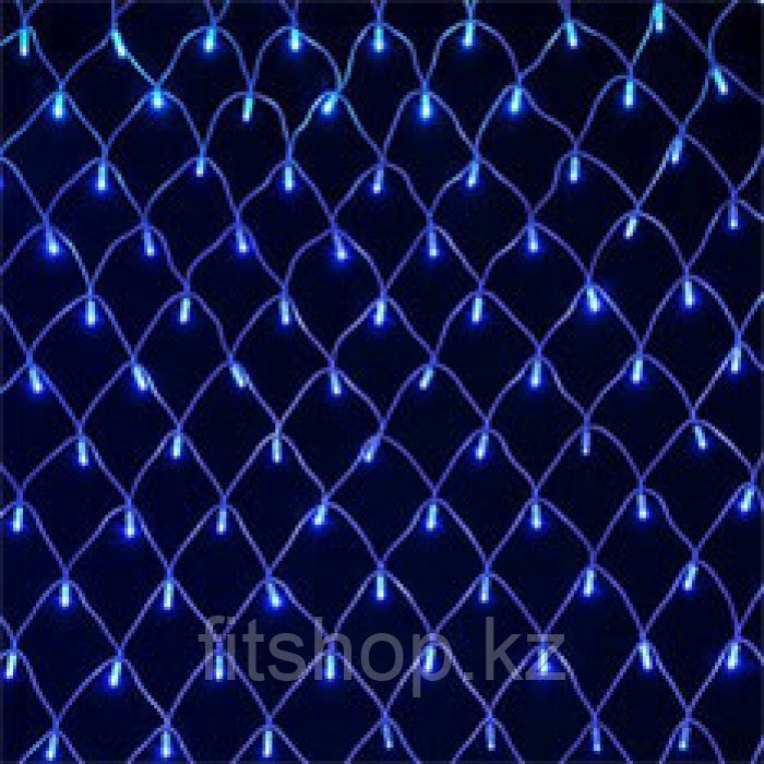 Светодиодная сетка 3*2 (цвет холодный белый, шнур прозрачный ), фото 1