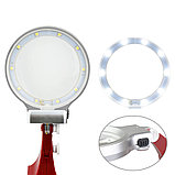 Зажим для пайки с двойной лупой и подсветкой Третья рука, фото 6