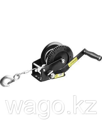 ЛЕБЕДКА РУЧНАЯ БАРАБАННАЯ STAYER 43112-0.9, MASTER, ТЯГОВАЯ, ТРОСОВАЯ, 0,9 ТОННЫ, фото 2