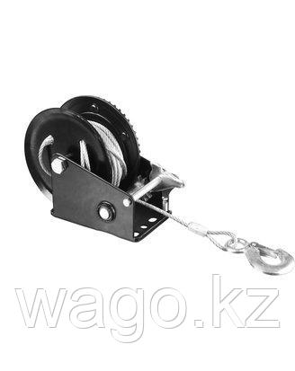 ЛЕБЕДКА РУЧНАЯ БАРАБАННАЯ STAYER 43112-0.9, MASTER, ТЯГОВАЯ, ТРОСОВАЯ, 0,9 ТОННЫ, фото 2