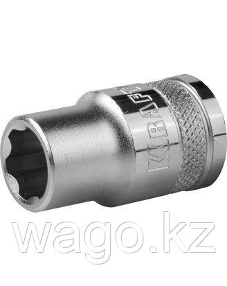ТОРЦОВАЯ ГОЛОВКА KRAFTOOL 27801-12_Z01, INDUSTRIE QUALITAT, CR-V, SUPER-LOCK, ХРОМОСАТИНИРОВАННАЯ, 1/2, 12 ММ, фото 2