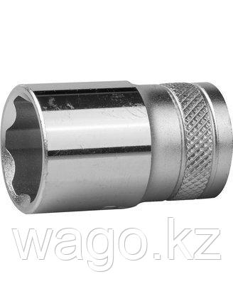 ТОРЦОВАЯ ГОЛОВКА KRAFTOOL 27801-17_Z01, INDUSTRIE QUALITAT, CR-V, SUPER-LOCK, ХРОМОСАТИНИРОВАННАЯ, 1/2, 17 ММ, фото 2