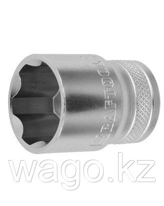 ТОРЦОВАЯ ГОЛОВКА KRAFTOOL 27801-22_Z01, INDUSTRIE QUALITAT, CR-V, SUPER-LOCK, ХРОМОСАТИНИРОВАННАЯ, 1/2, 22 ММ, фото 2