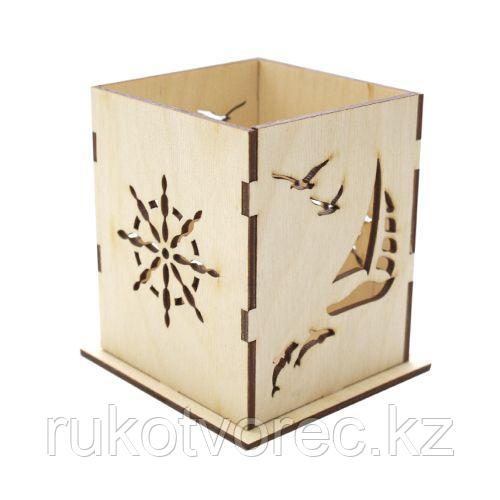 L-544 Деревянная заготовка Карандашница 'Море' 9*9,5см Астра, фото 1