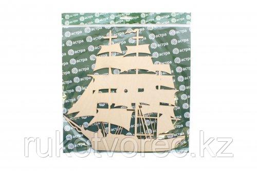 L-547 деревянная заготовка для часов 'Под парусами' 30*30 см Астра, фото 1