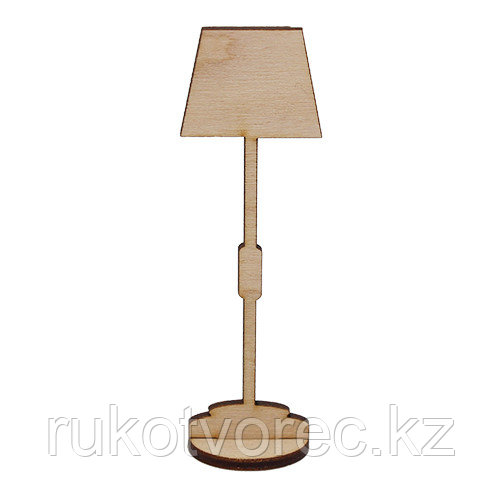 L-707 Деревянная заготовка кукольная мебель 'Торшер' 10*3 см Астра, фото 1