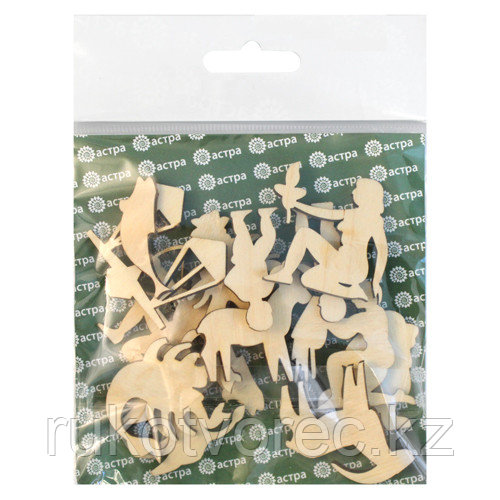 L-213 Деревянная заготовка 'Знаки зодиака' 4*4 см, упак./12 шт., 'Астра', фото 1