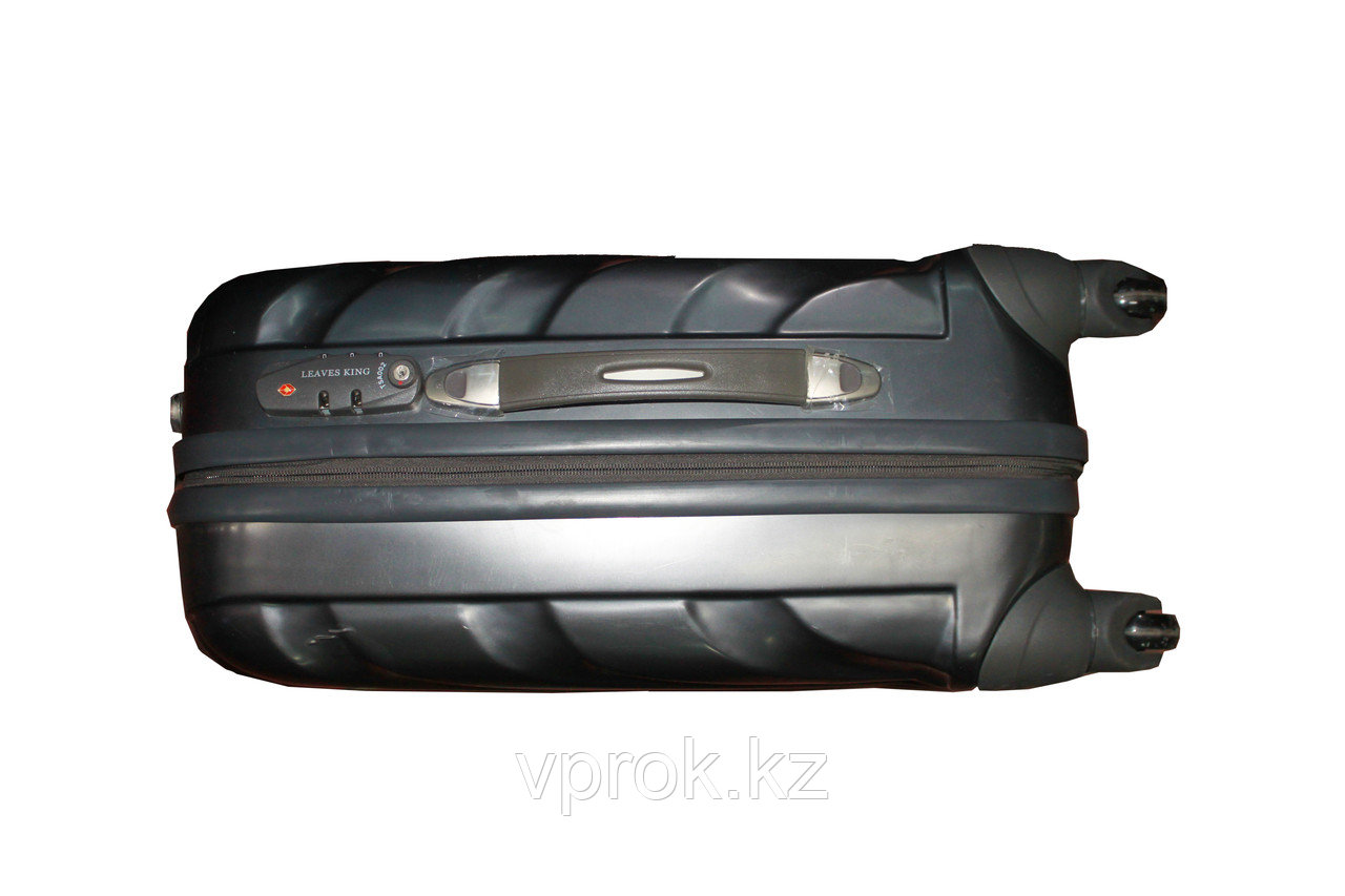 Пластиковый чемодан на 4 колесах, L, черный - фото 2 - id-p46583110