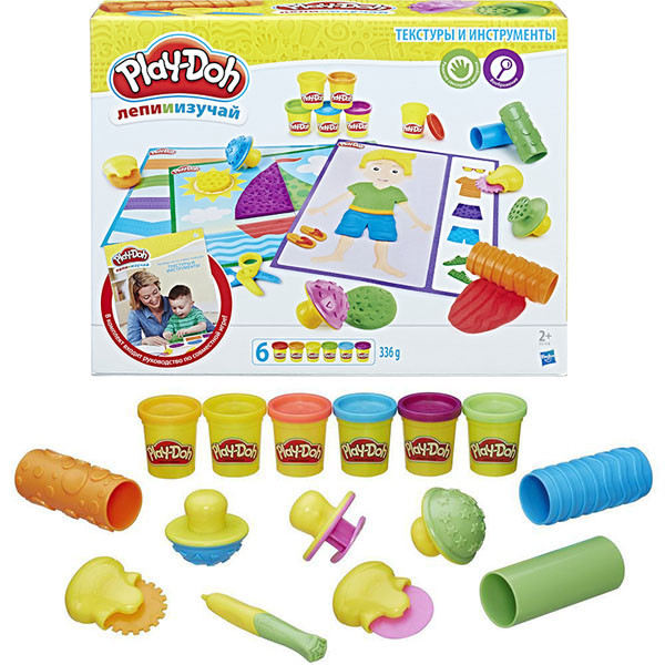 PLAY-DOH ИГРОВОЙ НАБОР "ТЕКСТУРЫ И ИНСТРУМЕНТЫ"