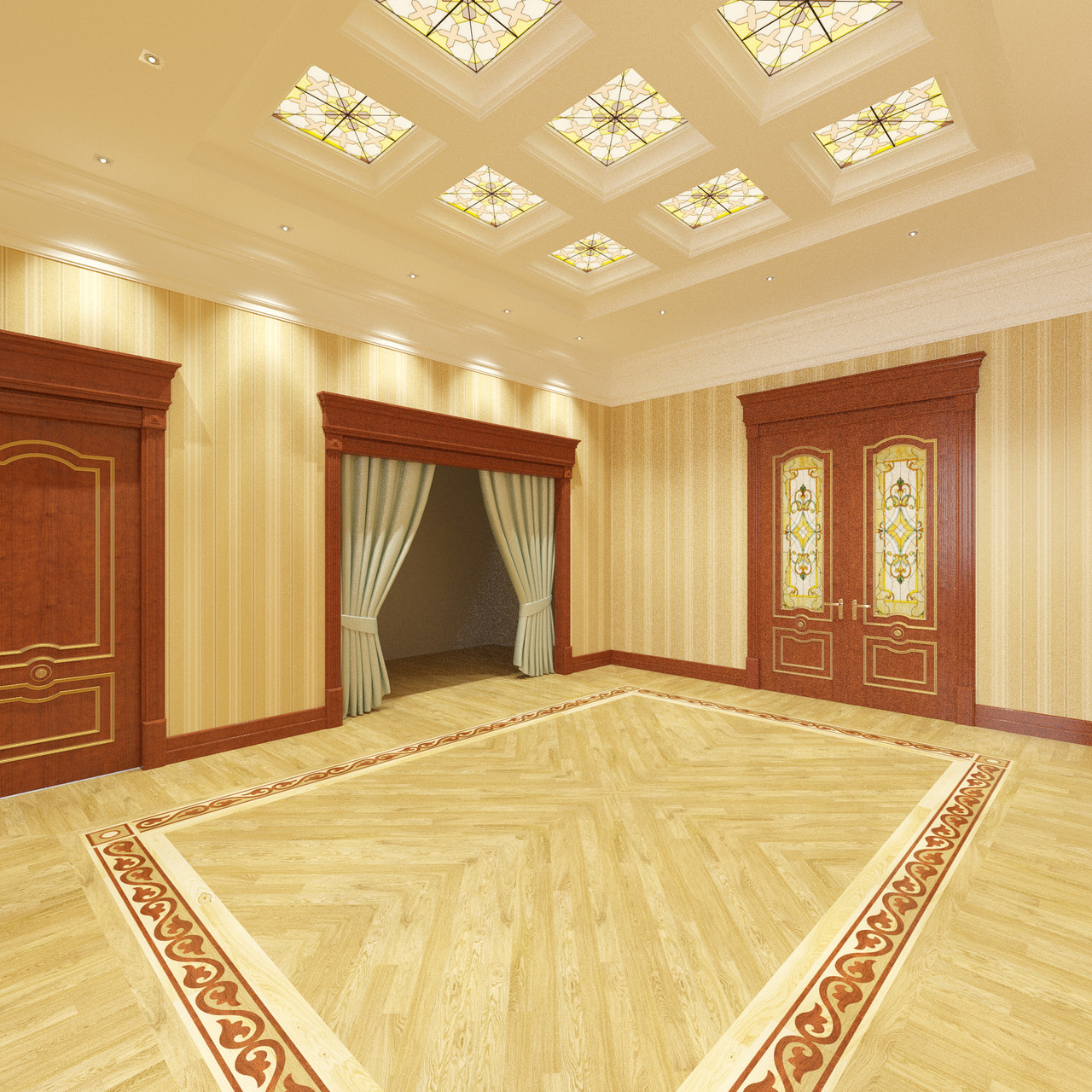 Дизайн классического холла