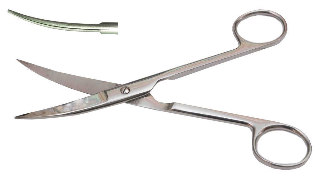 Ножницы операционные вертикально-изогнутые - фото 1 - id-p46601947