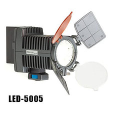 Накамерный прожектор LED-5005 + аккумулятор + зарядка, фото 2