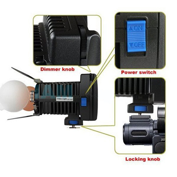 Накамерный прожектор LED-5005 + аккумулятор + зарядка - фото 7 - id-p3046167