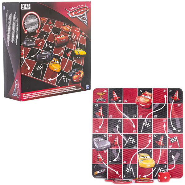 Spin Master 6039198 Настольная игра "Канаты и лестницы" Disney Тачки