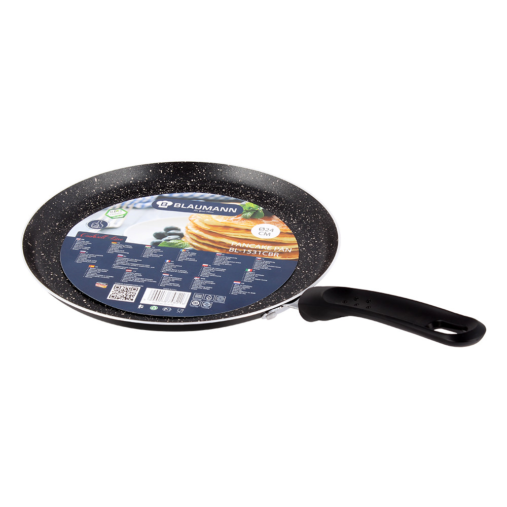 Сковородка блинная Blaumann с лопаткой 24 см. BL-1531MB-SP