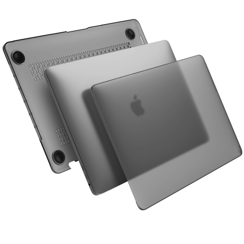 Матовый пластиковый чехол для MacBook Pro 13'' 2017 A1706 (серый) - фото 3 - id-p50242128