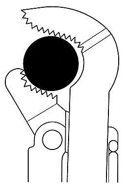 Газовый ключ попугай до 46 мм. L = 415 мм,с фигурными губ - фото 2 - id-p46045633