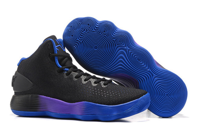 Баскетбольные кроссовки Nike Lunar Hyperdunk 2017 черно-синие, фото 1