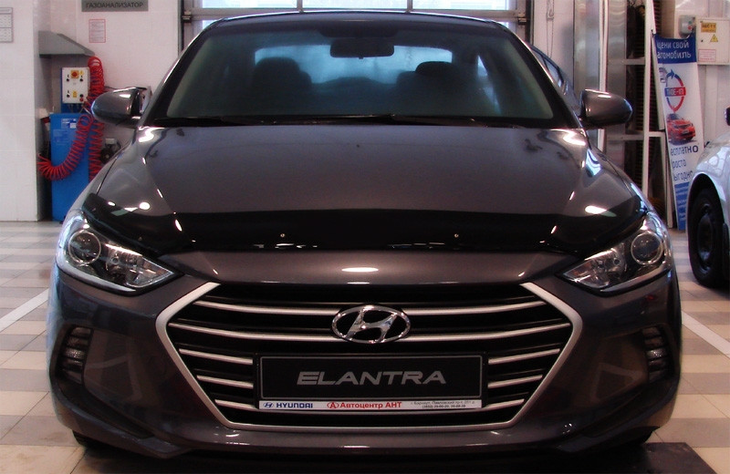 Дефлектор капота Hyundai Elantra 2016+