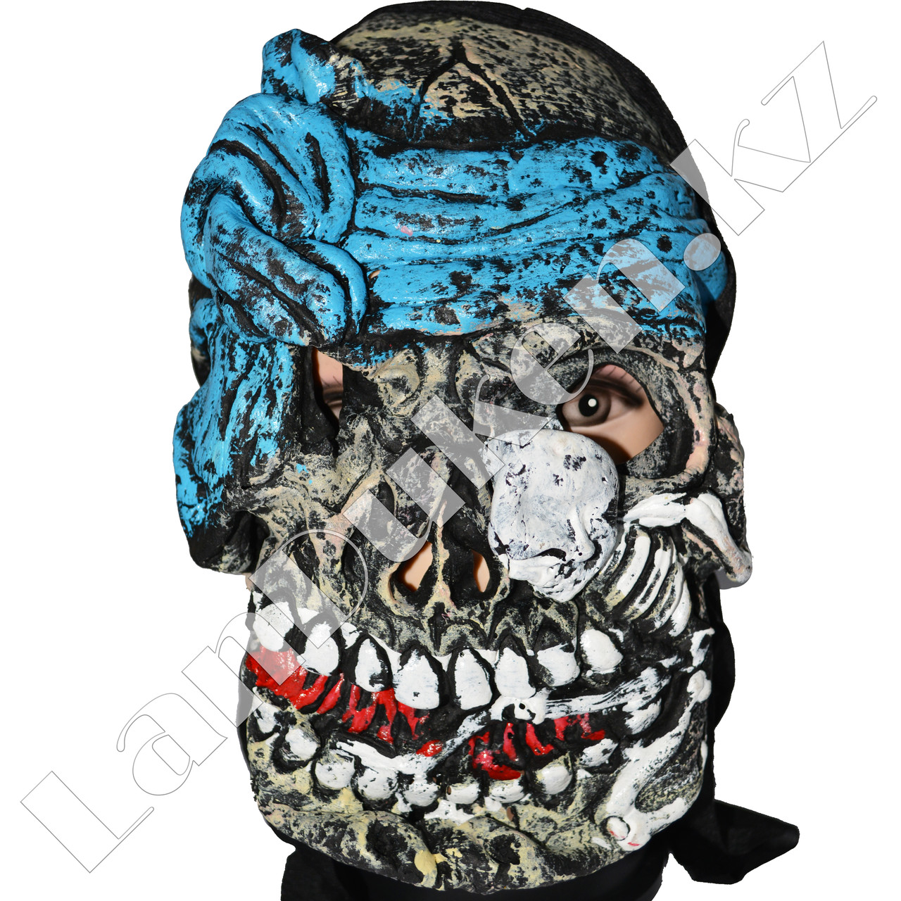 Маска для Хэллоуина Череп (пират синий)