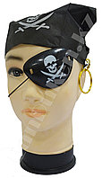 Набор пирата (бандана, повязка на глаз, серьга) для Хэллоуина