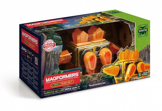 Magformers Dino Tego set, 20 элементов