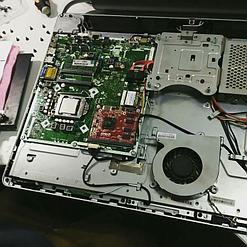 Чистка моноблока HP.  2