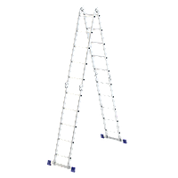 Лестница шарнирная алюминиевая, 4х5// Сибртех Россия