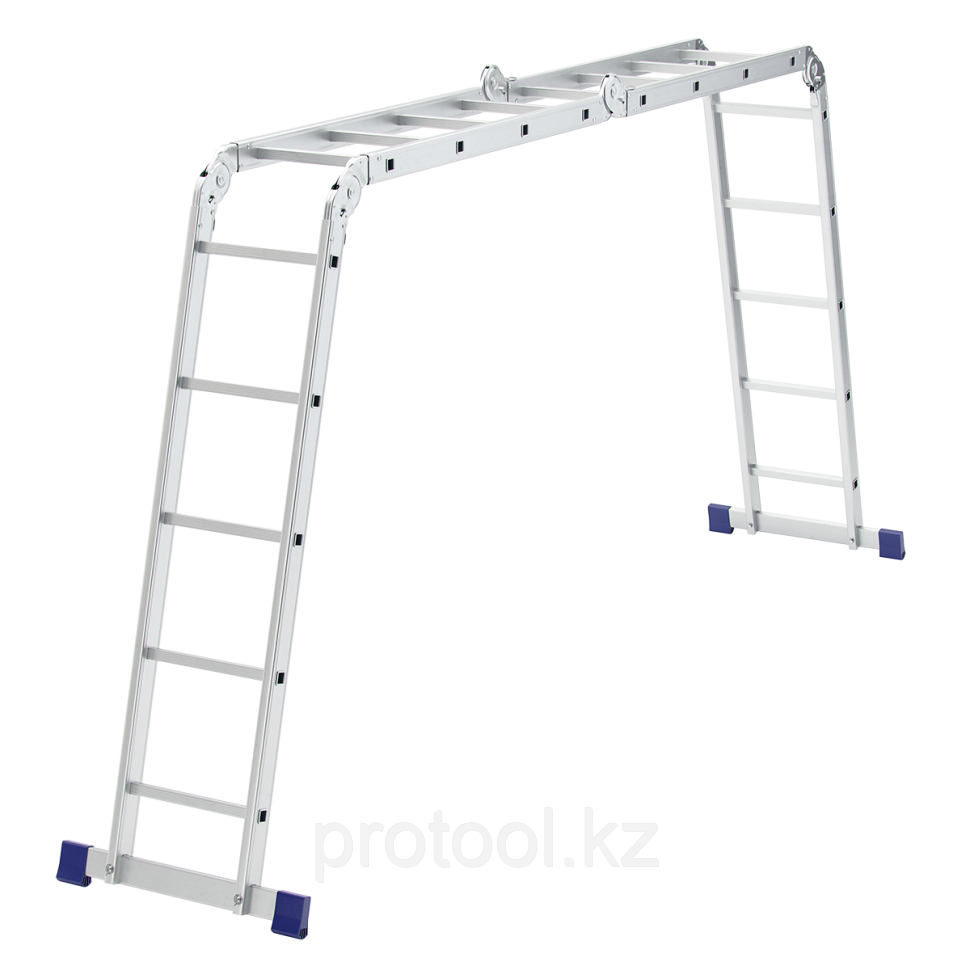 Купить Лестница шарнирная алюминиевая, 2х4+2х5// Сибртех Россия в ...