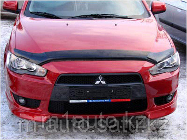 Мухобойка (дефлектор капота) на Mitsubishi Lancer Митсубиши лансер 2011-