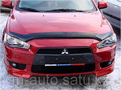 Мухобойка (дефлектор капота) на Mitsubishi Lancer Митсубиши лансер 2011-