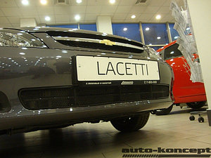 Защита радиатора Chevrolet Lacetti hb black