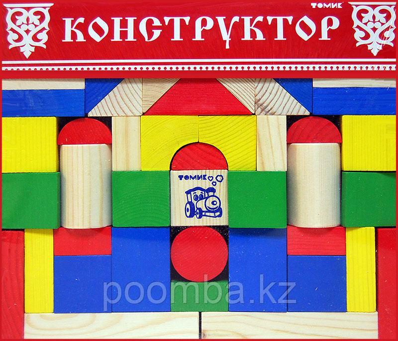 Конструктор деревянный 65 дет.