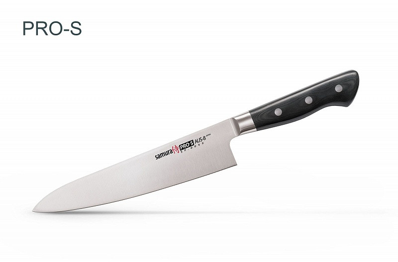 Нож кухонный "Samura Pro-S" Шеф 200 мм, G-10 - фото 1 - id-p46799298