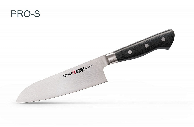 Нож кухонный "Samura Pro-S" Сантоку 180 мм, G-10 - фото 1 - id-p46799306