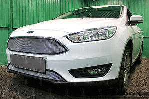 Защита радиатора Ford Focus III (рестайлинг) 2014- chrome низ
