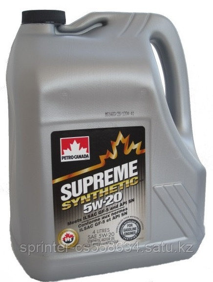 Моторное масло Petro-Canada Supreme 5w20 4 литра
