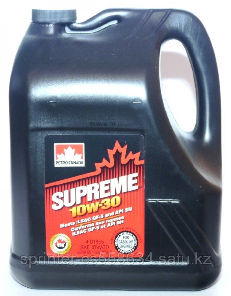Моторное масло Petro Canada  Supreme 10w30 4 литра